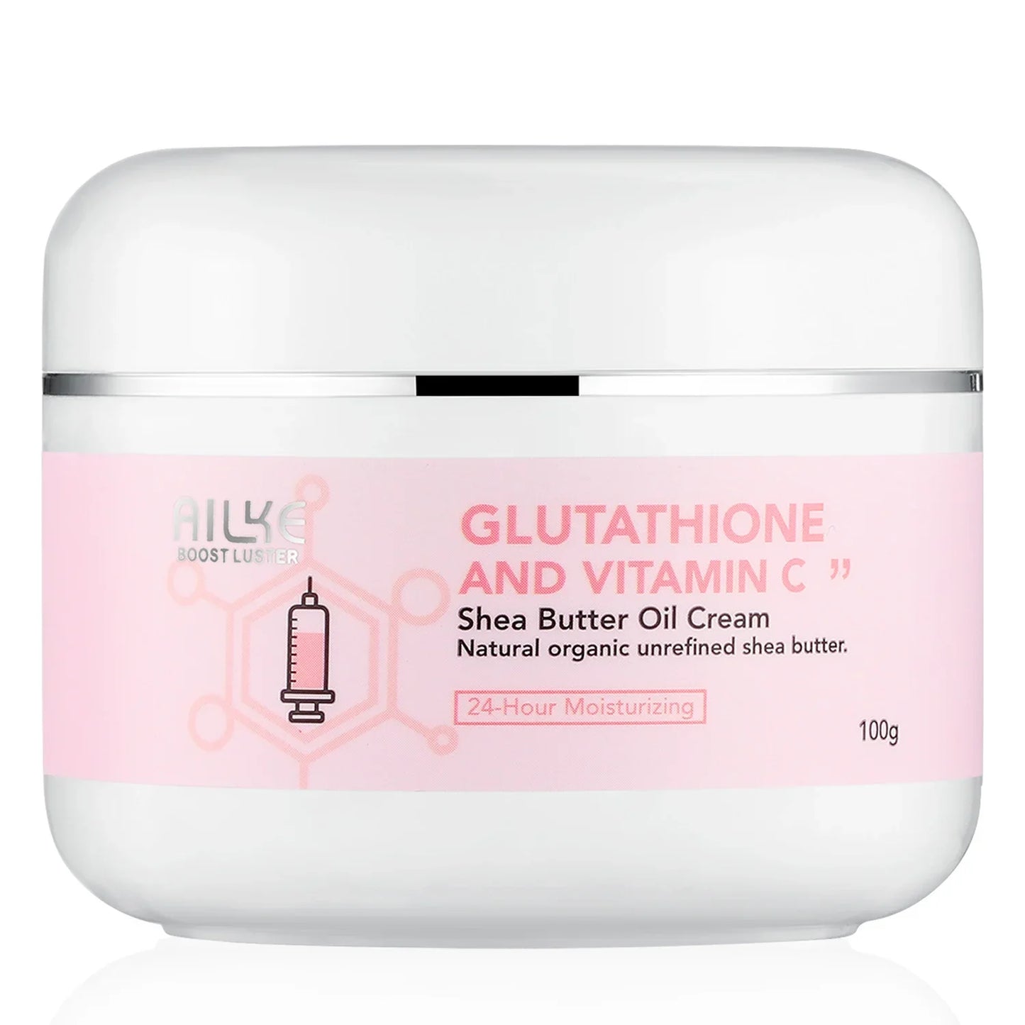 Skin Haven Radiant Glow Skin Cream jar with shea butter, natural ingredients, and a smooth, hydrating texture for face and body skincare.