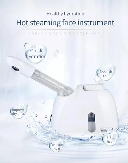 Ozone Facial Steamer Warm Mist Humidifier for Home Spa