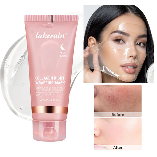 Skin Haven Radiant Glow Collagen Mask, a Korean peel-off face mask for anti-wrinkle and skin lifting, in a bio pack.