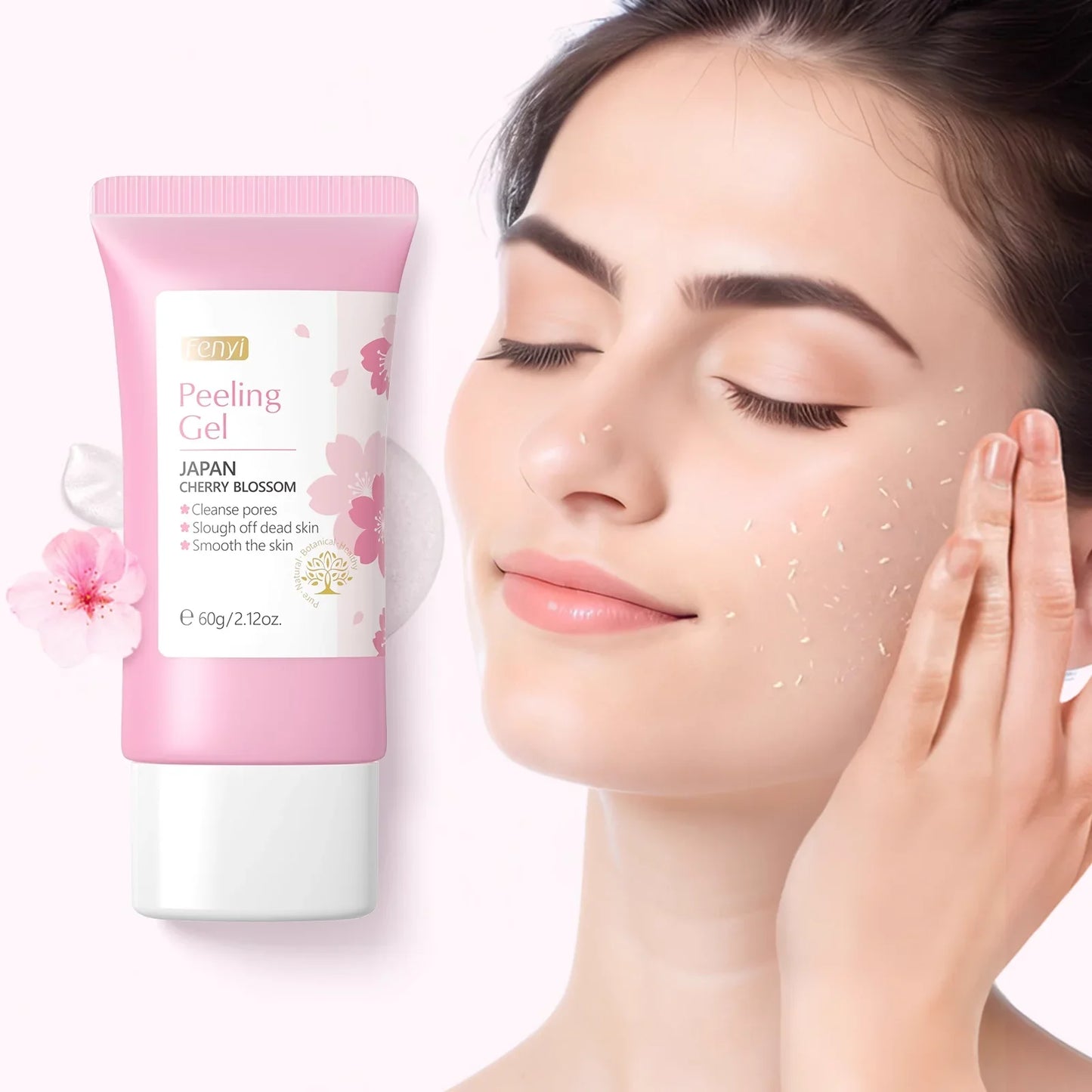 Cherry Blossom Peeling Gel Exfoliator – Deep Pore Cleanse 60 g