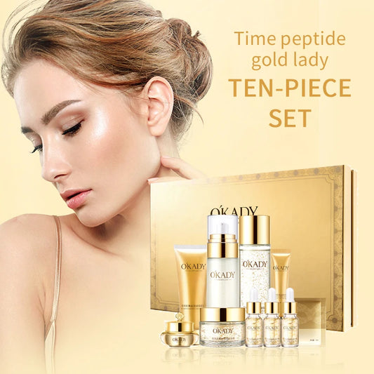 Peptide Gold 10-Piece Hydrating Skincare Set