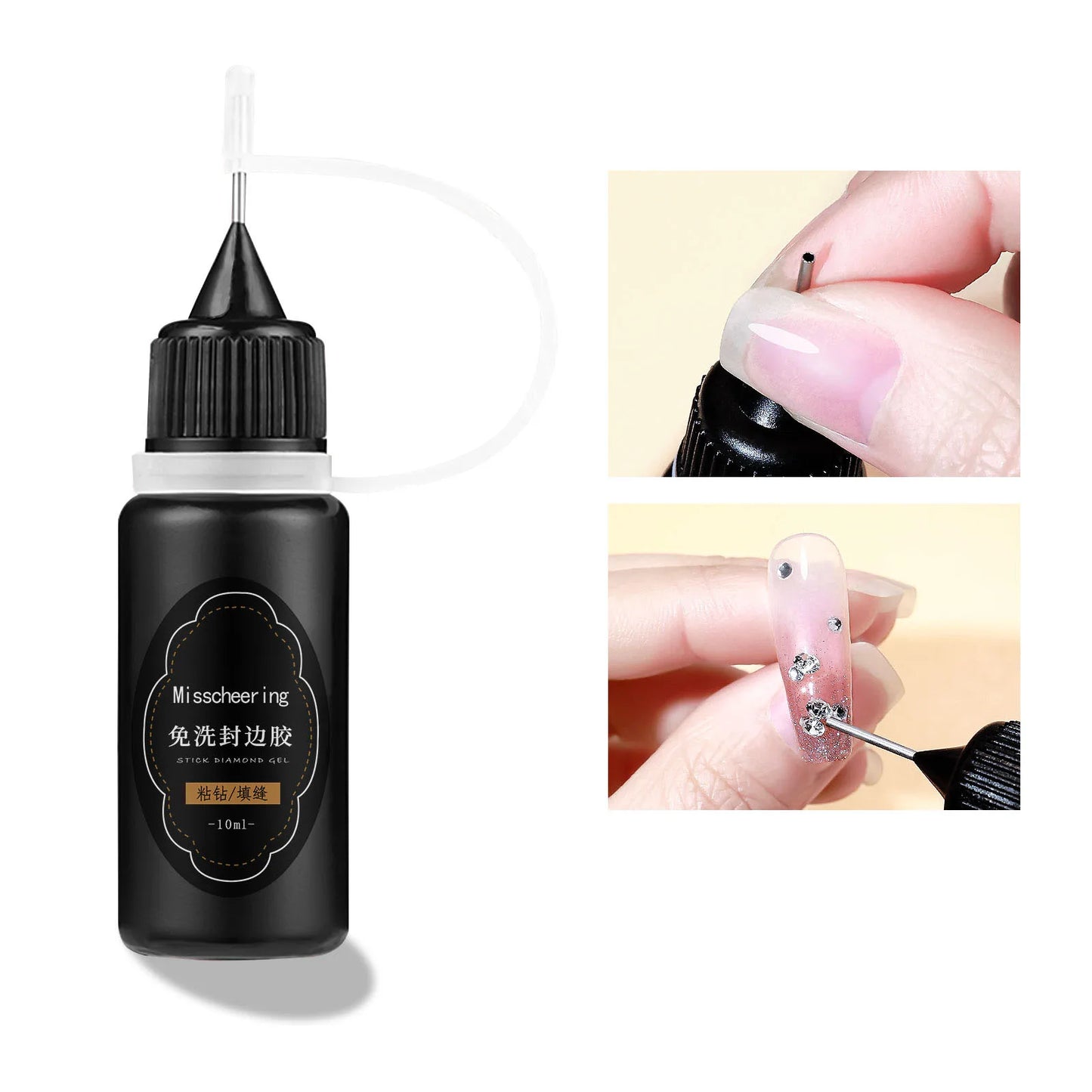 Skin Haven Super Strong Nail Rhinestone Gel Glue 30g for durable nail art and rhinestone adhesion in nail care.