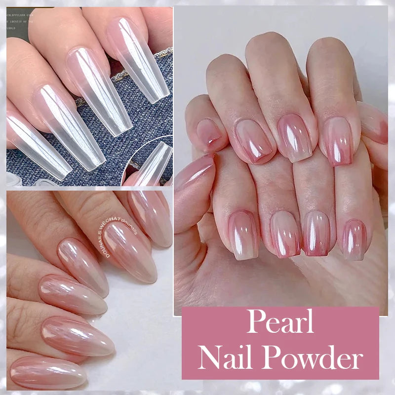 Aurora Mirror Nail Powder Chrome Glitter Pigment