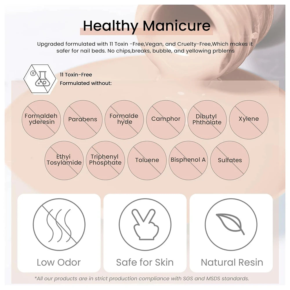 Soak Off Gel Nail Polish 12 ml – Full Coverage Finish