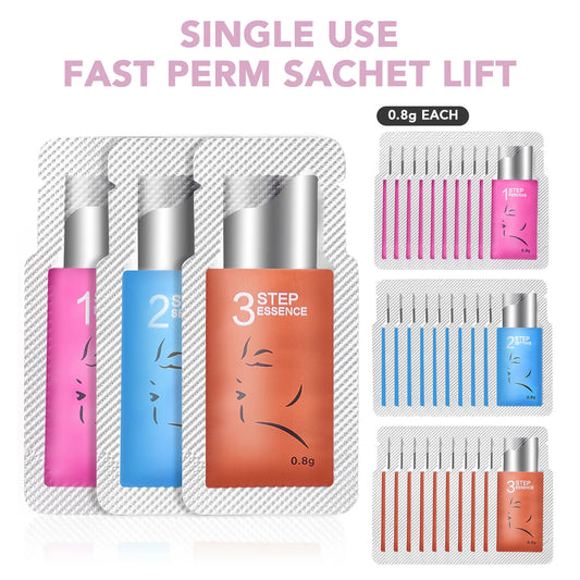 Lash Lift Perm Kit Sachets – 10-Pack Quick Setting