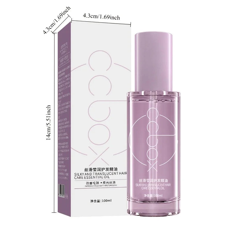 Skin Haven Silky Shine Hair Elixir in 100ml bottle, nourishing hair care oil for dry hair with long-lasting fragrance and smooth shine.