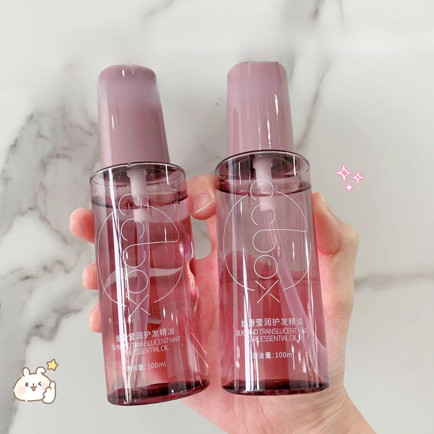 Skin Haven Silky Shine Hair Elixir bottle with long-lasting fragrance and smoothness for dry and long hair.