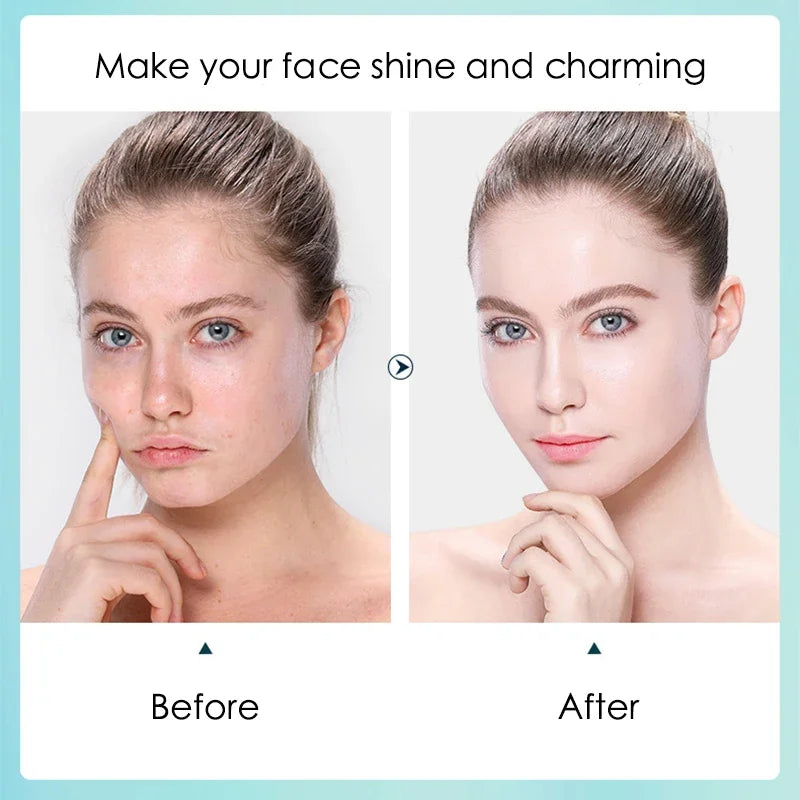 Set of 10 Skin Haven Radiant Glow facial masks with hyaluronic acid for hydrating, moisturizing, and pore-shrinking skincare.