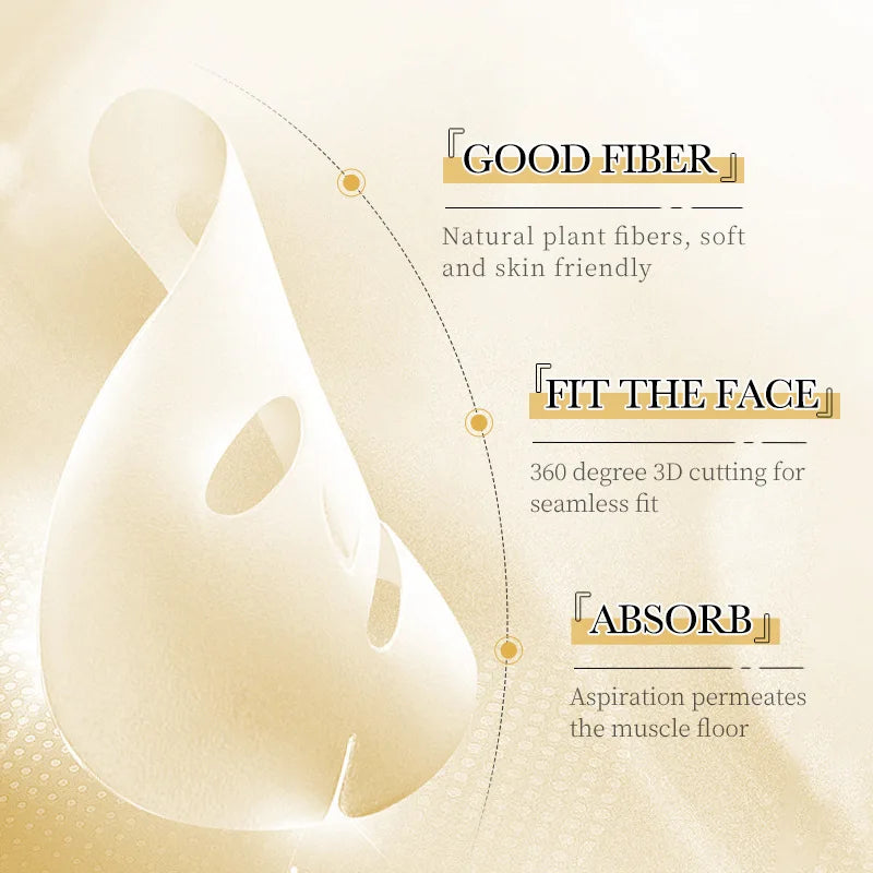 Radiant Glow Gold Facial Masks