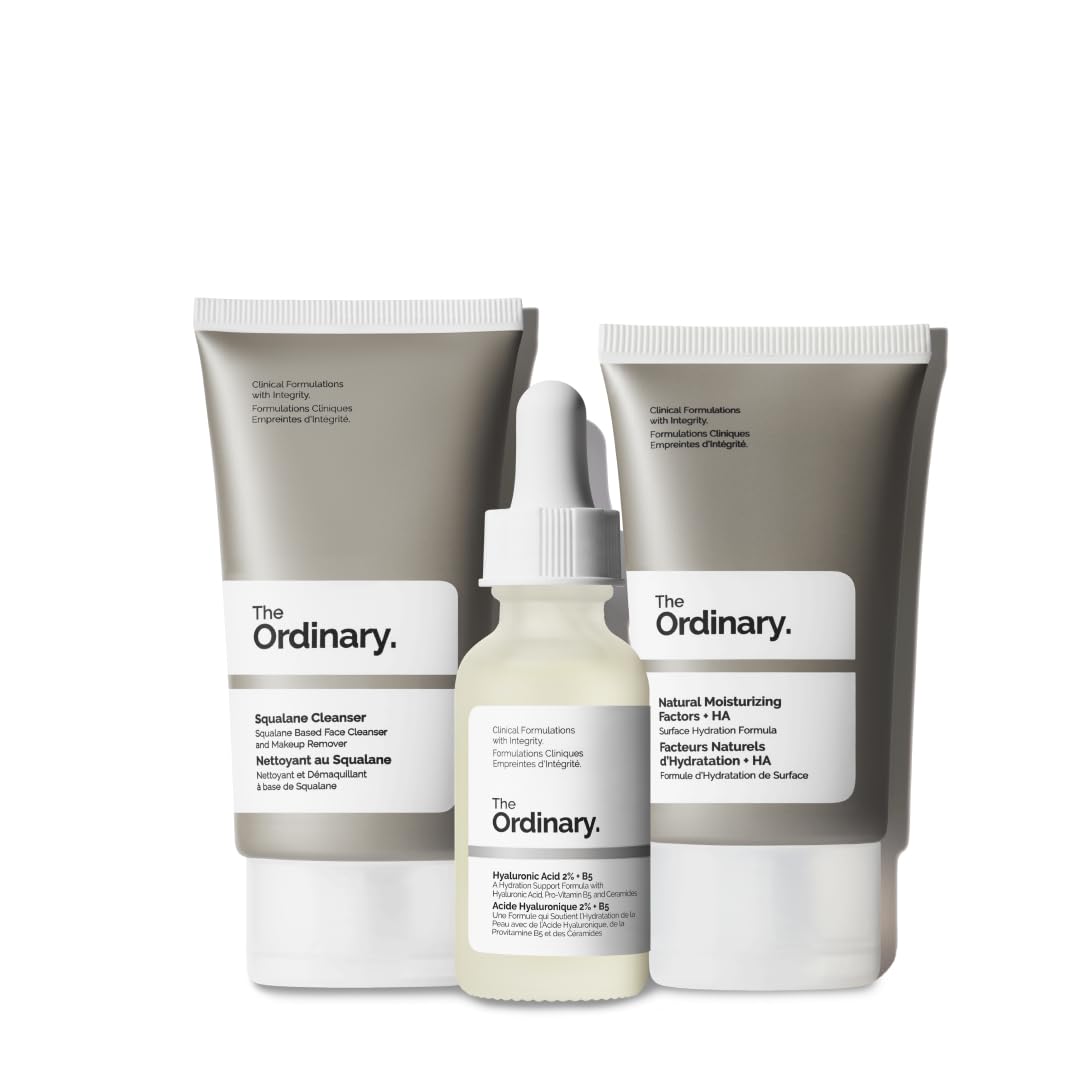 Daily Skincare Trio Set with Cleanser, Serum and Moisturizer