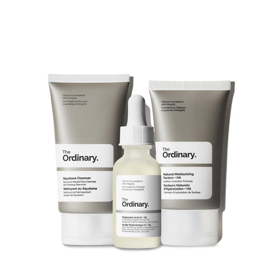 Daily Skincare Trio Set with Cleanser, Serum and Moisturizer