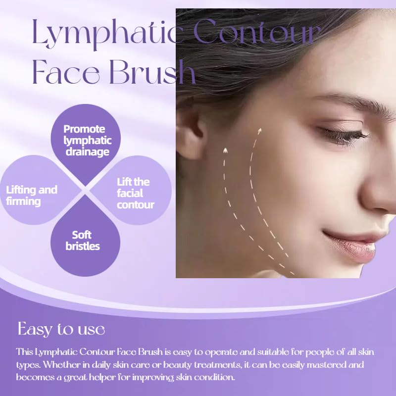 Lymphatic Contour Face Brush – Sculpting, Lift & Glow