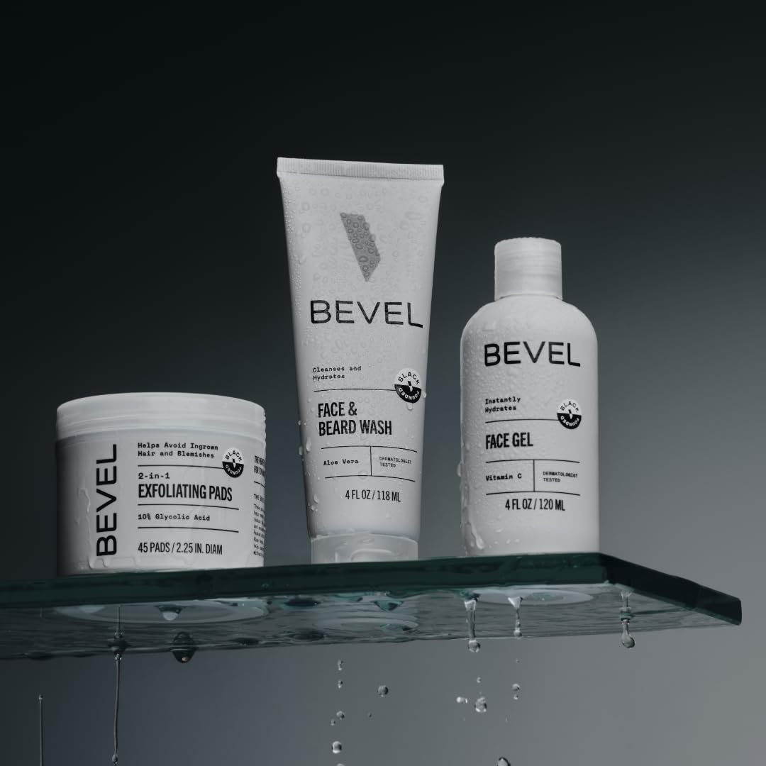 Men’s Facial Skincare Set with Aloe Vera & Glycolic Acid
