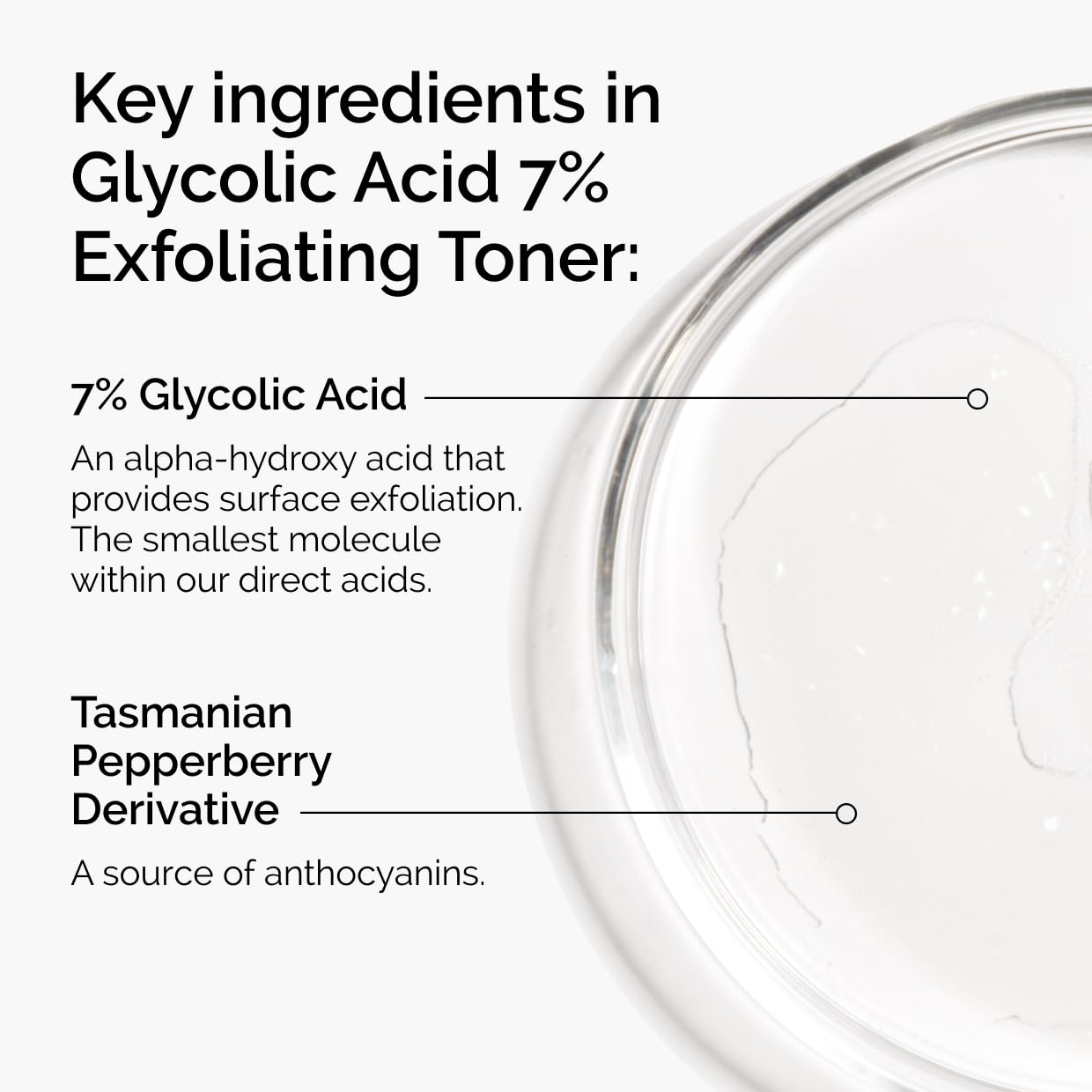 Glycolic Acid 7% Exfoliating Toner for Radiant Skin