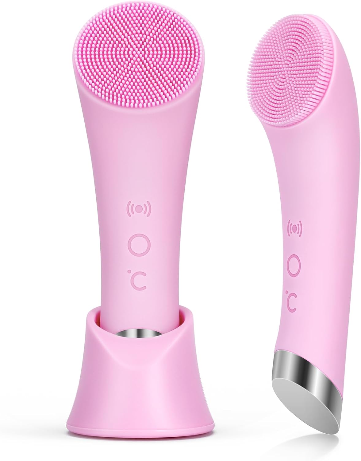 Silicone Facial Cleansing Brush – Heated Vibrating Exfoliator