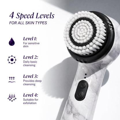 Soniclear Facial Cleansing Brush – Sonic, Antimicrobial, 4 Speeds