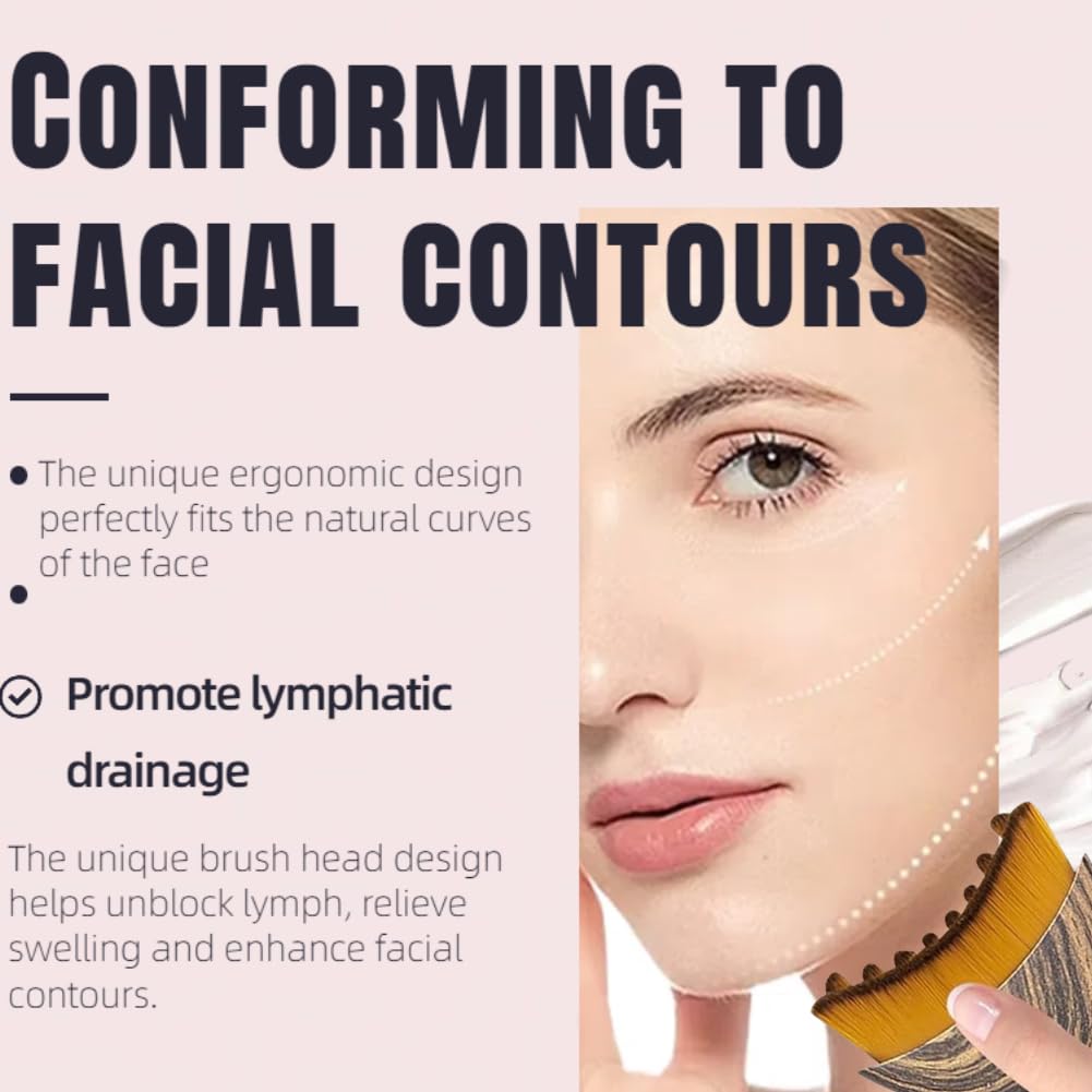 Lymphatic Contour Face Brush – Sculpting, Lift & Glow