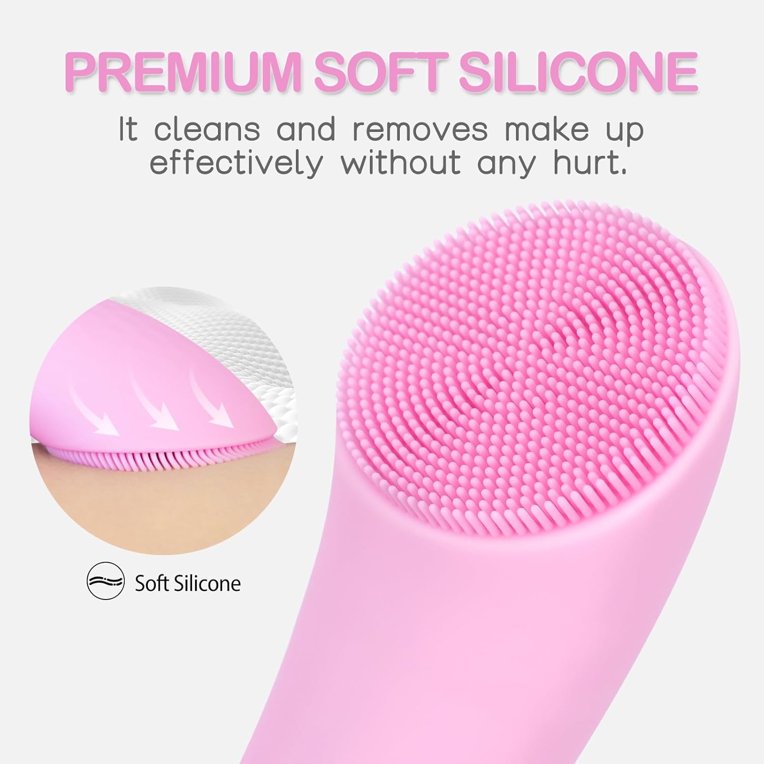 Silicone Facial Cleansing Brush – Heated Vibrating Exfoliator
