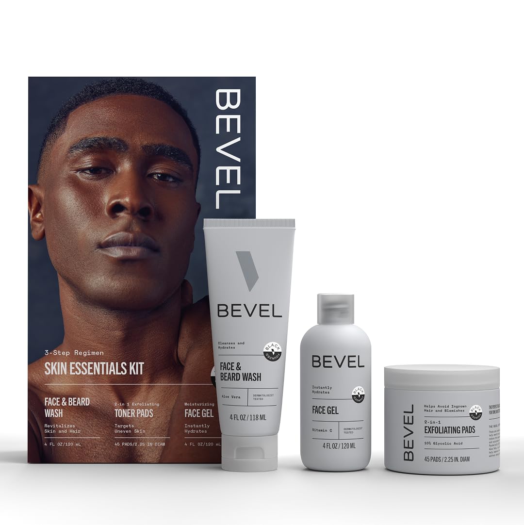 Men’s Facial Skincare Set with Aloe Vera & Glycolic Acid