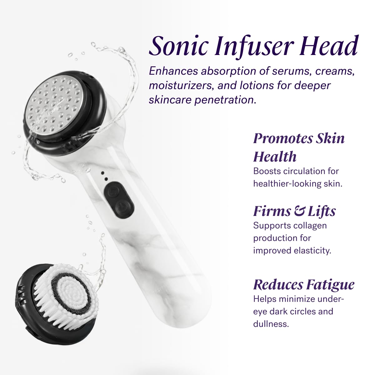 Soniclear Facial Cleansing Brush – Sonic, Antimicrobial, 4 Speeds
