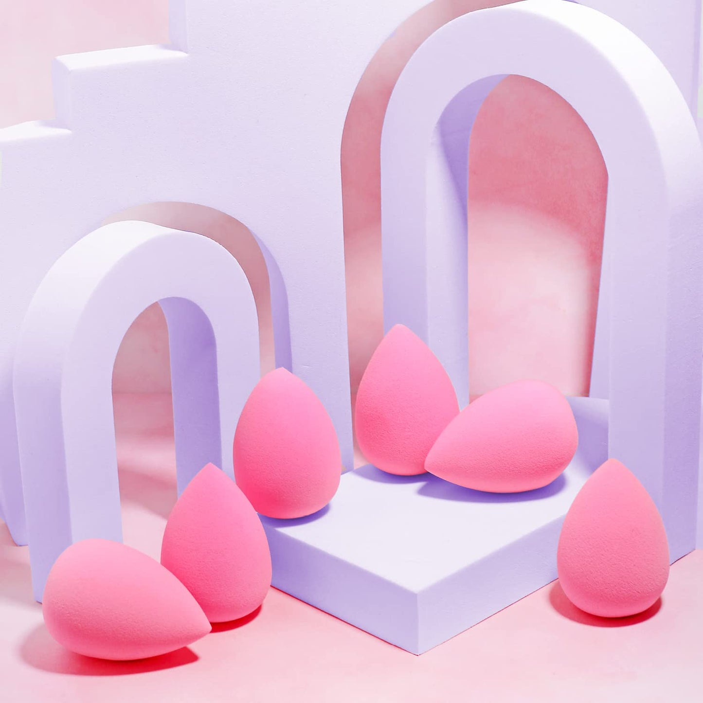 Latex-Free Makeup Sponge Set – Soft Blending Sponges (6-Pack)