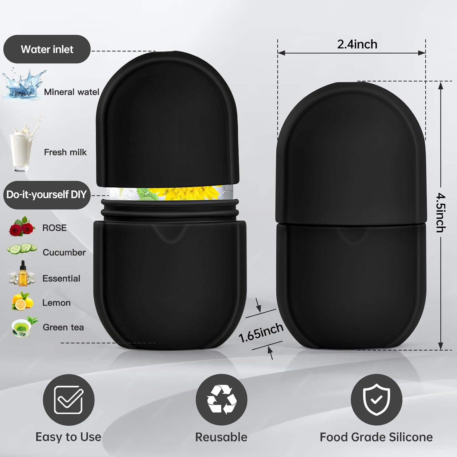 Reusable Ice Face Roller Mold – Skin Cooling & Puffiness Relief
