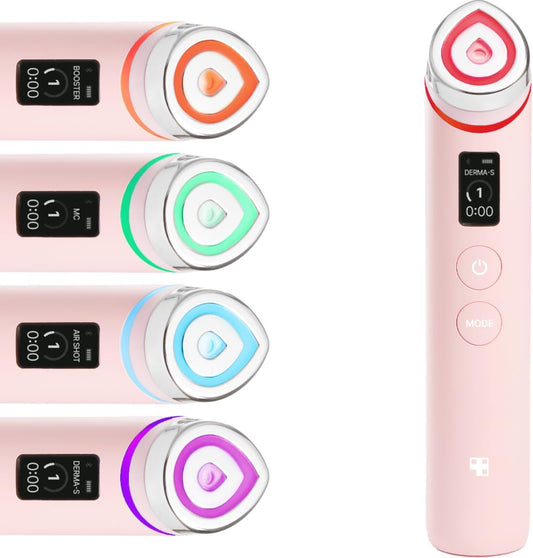 6-in-1 Glass Glow Facial Booster Massager for Radiant Skin