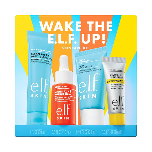 Travel Skincare Kit With Cleanser, Serum, SPF & Moisturizer