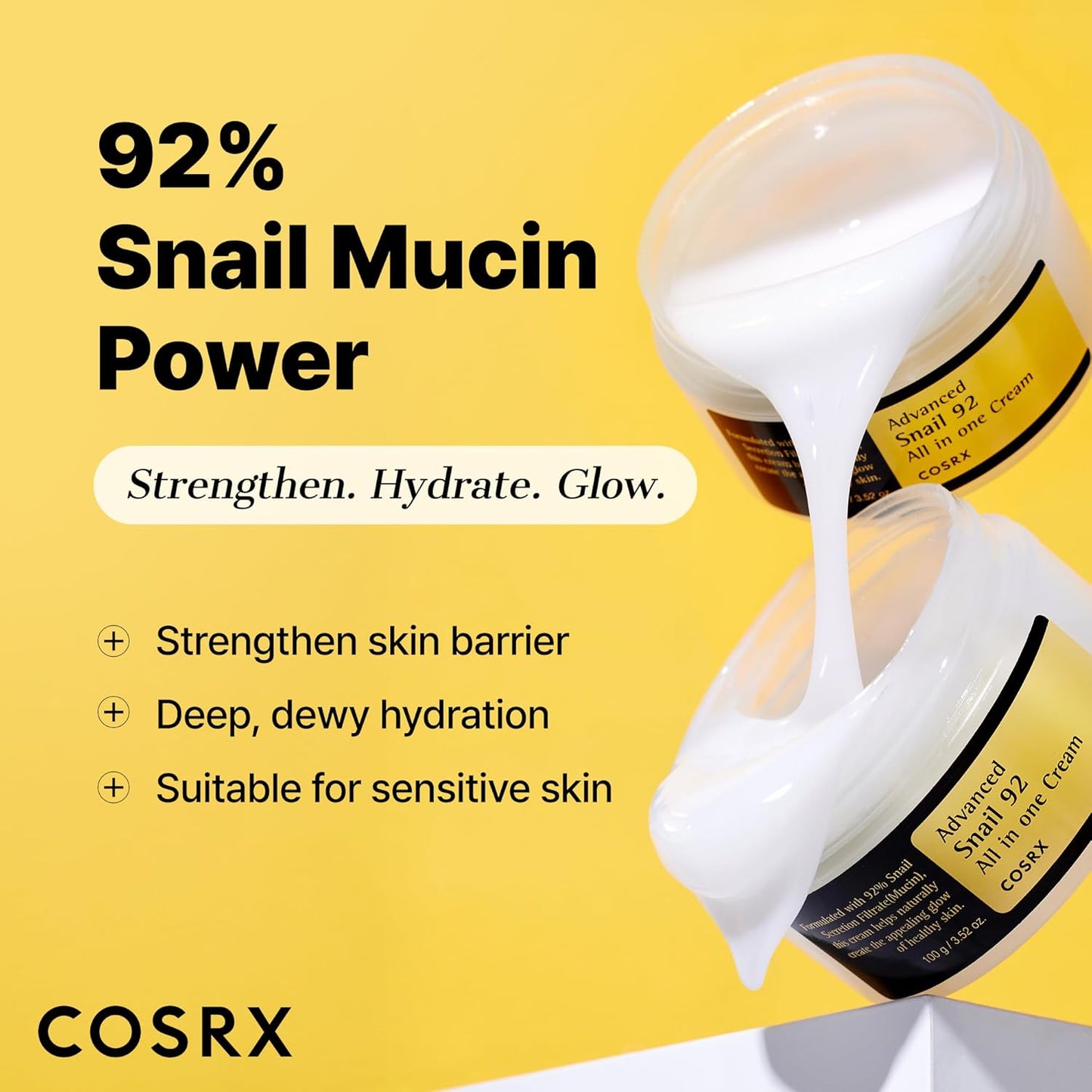 Snail Mucin Face Moisturizer Cream – Hydrating Repair