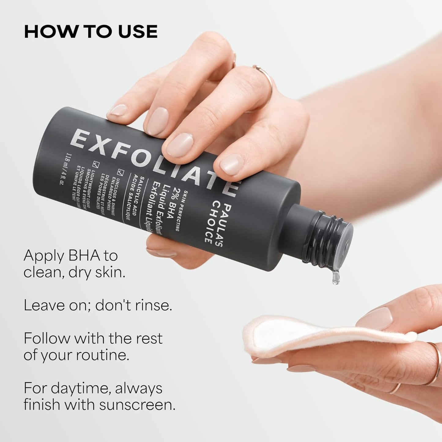 2% BHA Liquid Exfoliant for Clear, Smoother Skin