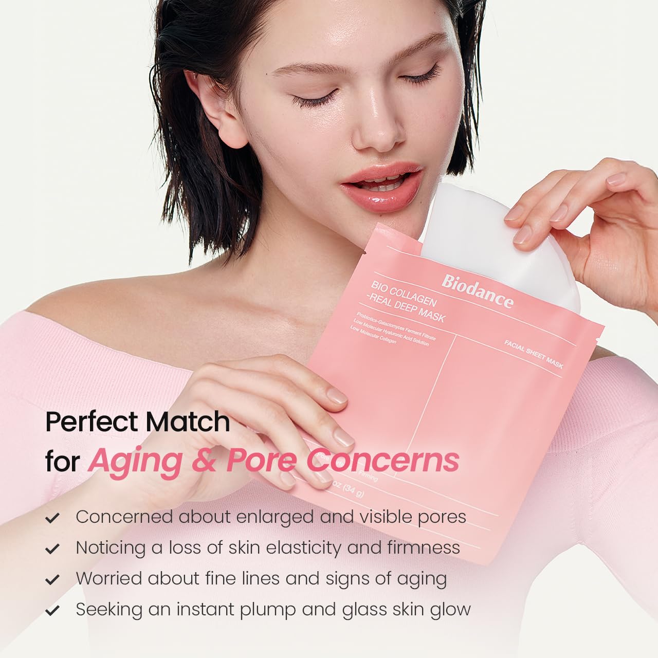 Bio-Collagen Hydrogel Face Mask – Hydrating, Firming Care