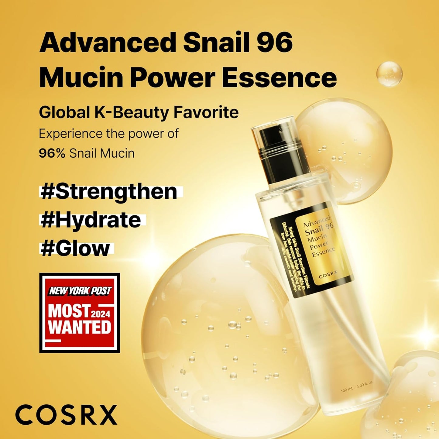Snail Mucin Repair Essence Serum 100ml for Face Hydration