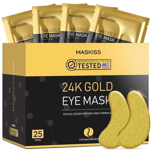 24K Gold Under Eye Masks – Hydrating Collagen Patches