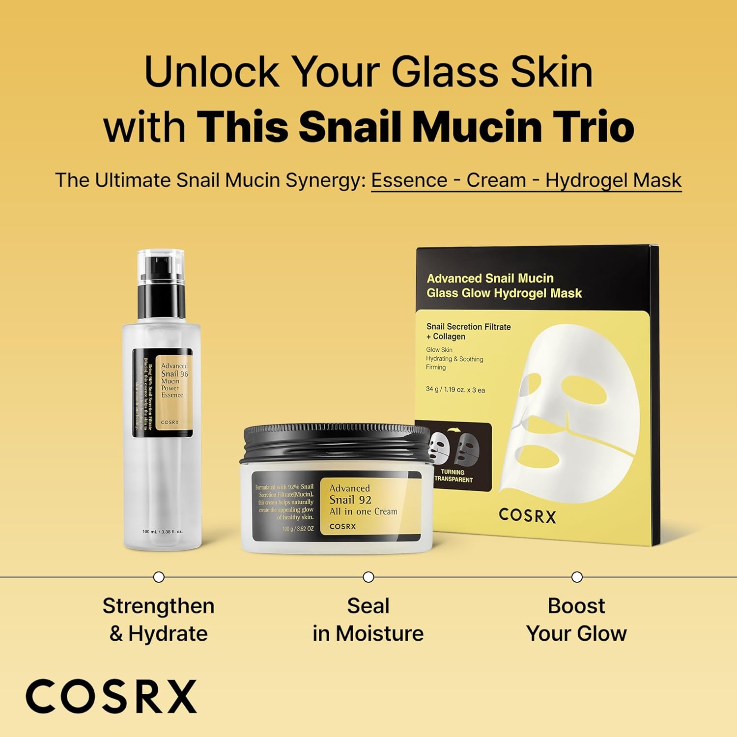 Snail Mucin Repair Essence Serum 100ml for Face Hydration