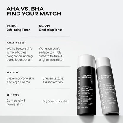 2% BHA Liquid Exfoliant for Clear, Smoother Skin