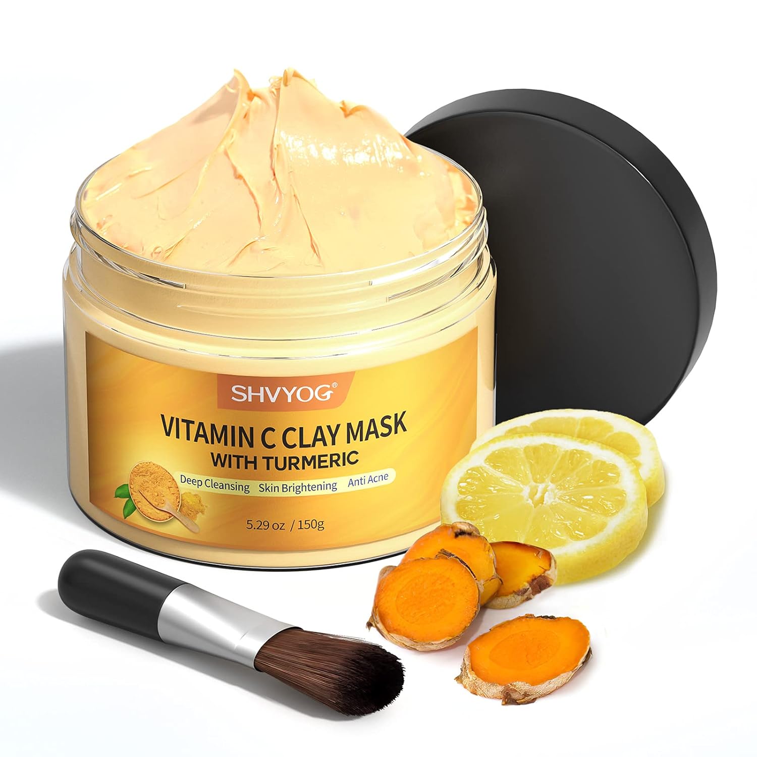 Turmeric Vitamin C Clay Face Mask – Deep Cleansing 150 g