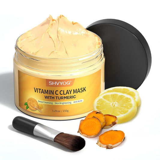 Turmeric Vitamin C Clay Face Mask – Deep Cleansing 150 g