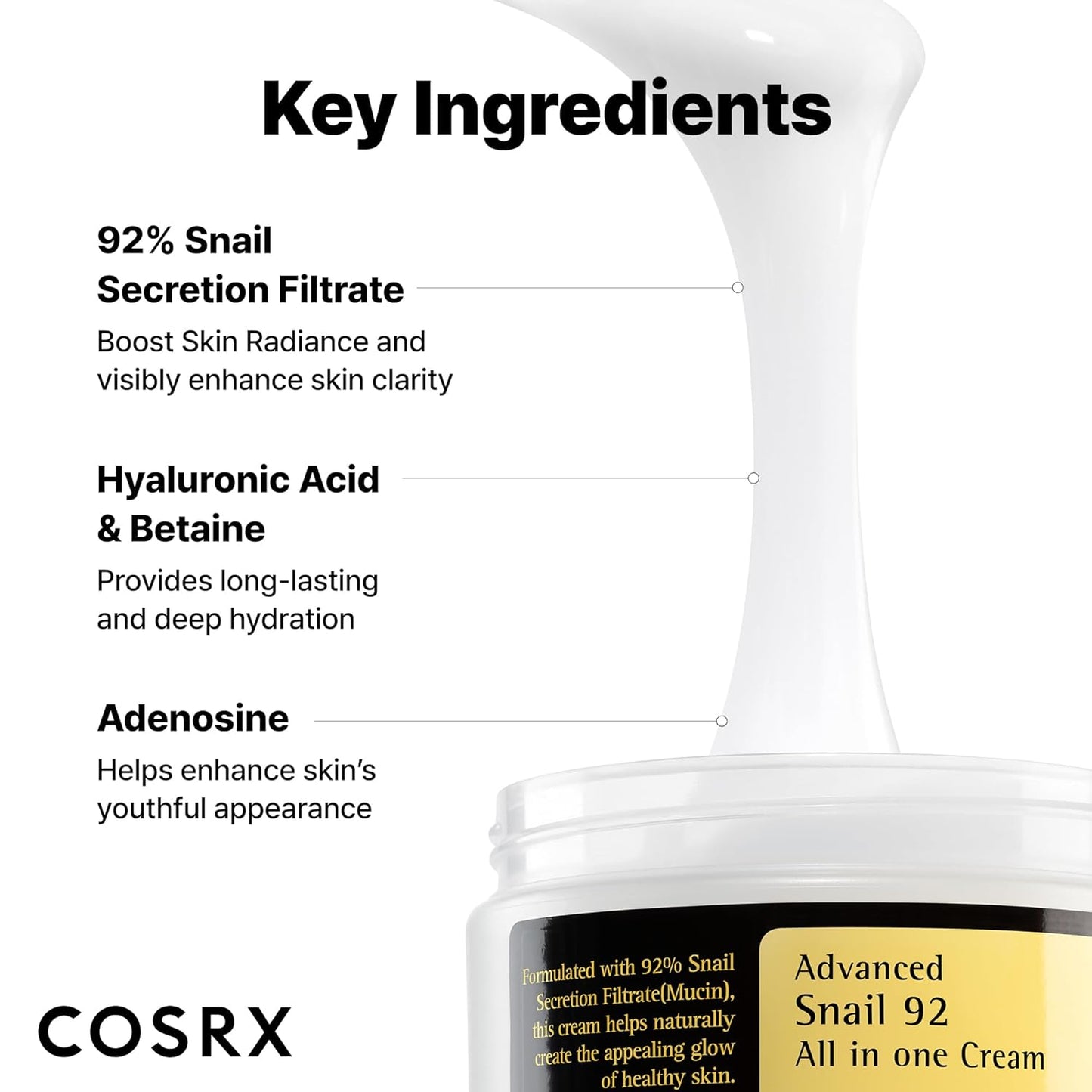 Snail Mucin Face Moisturizer Cream – Hydrating Repair