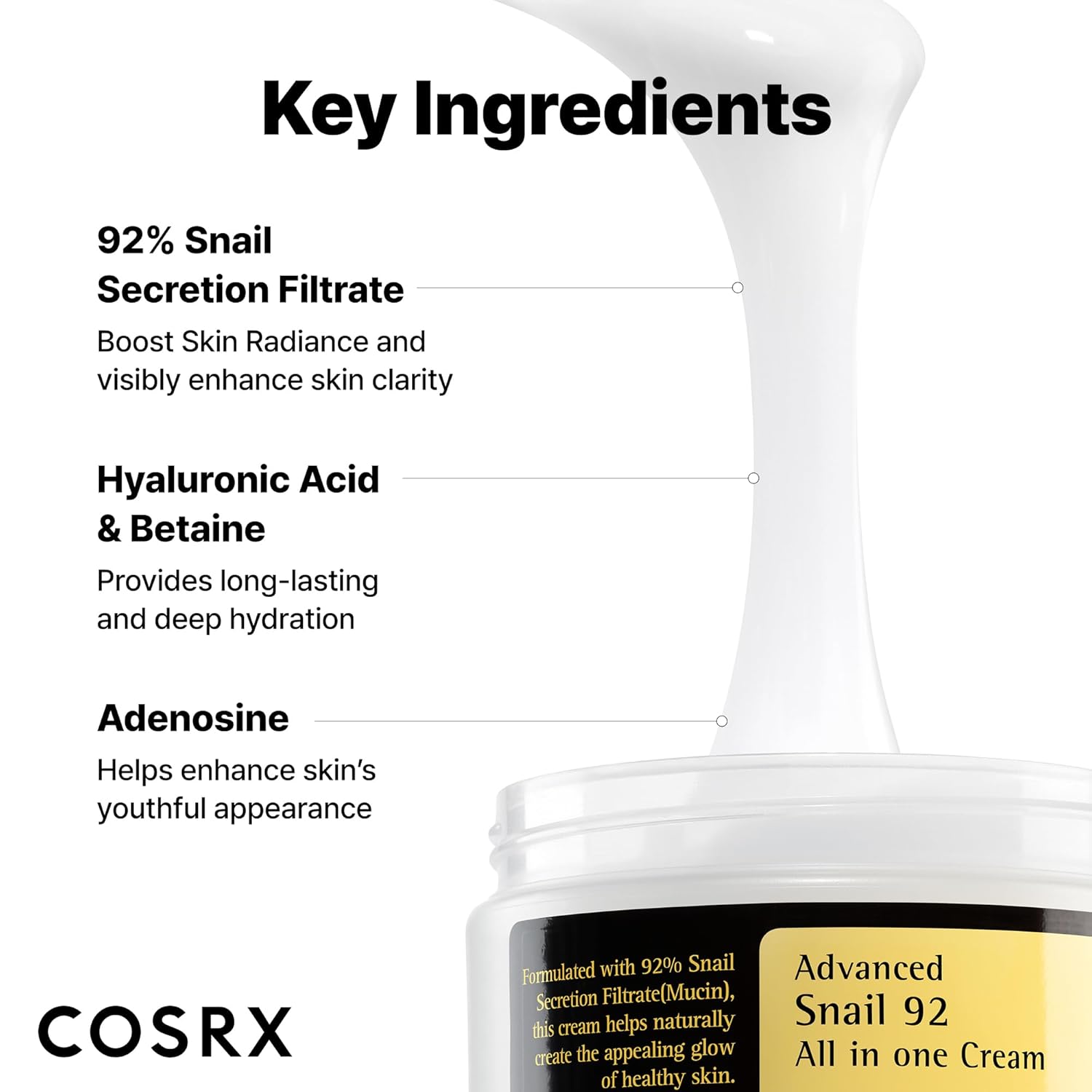Snail Mucin Face Moisturizer Cream – Hydrating Repair