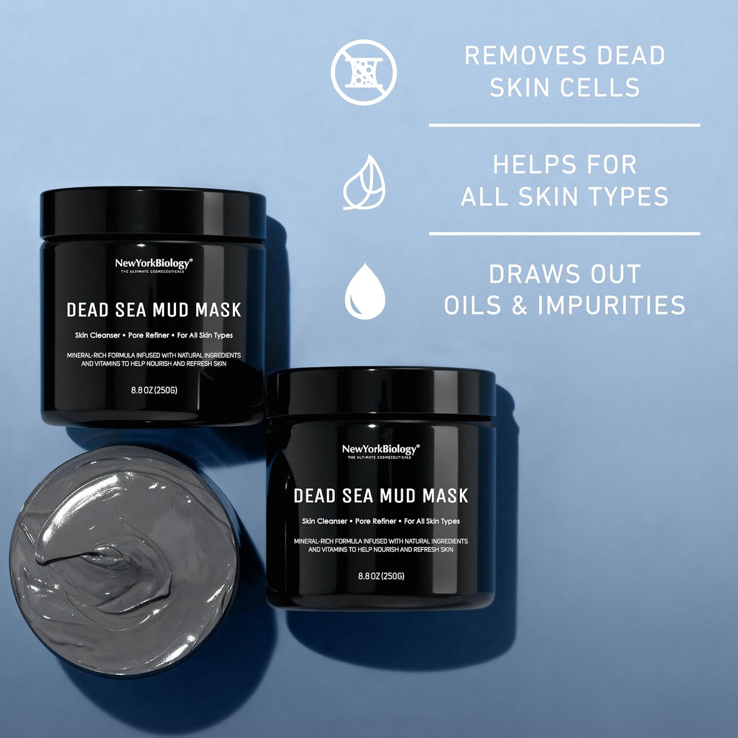Dead Sea Mud Face Mask – Deep Pore Cleansing 8.8 oz