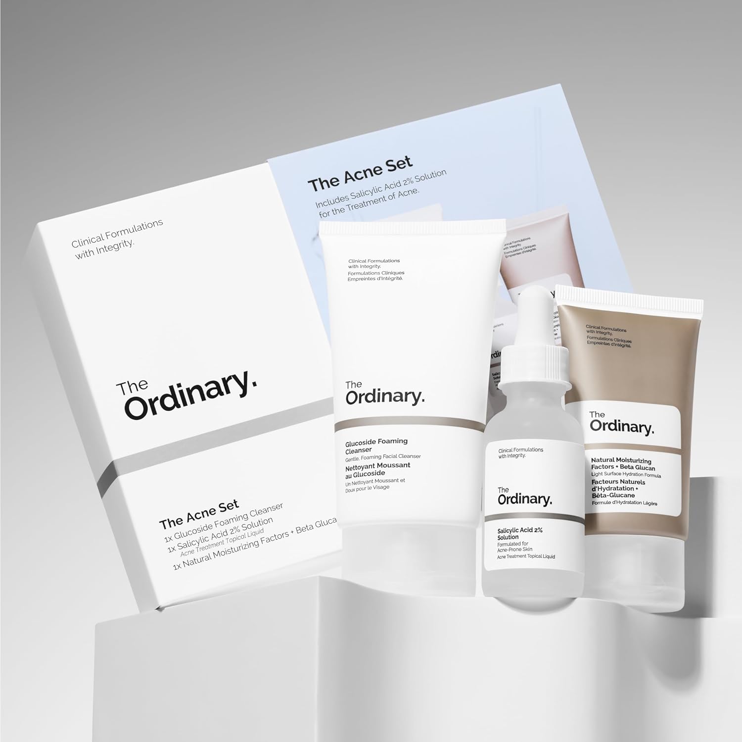 Acne Treatment Skincare Set – 3-Step Cleanser, Serum, Moisturizer