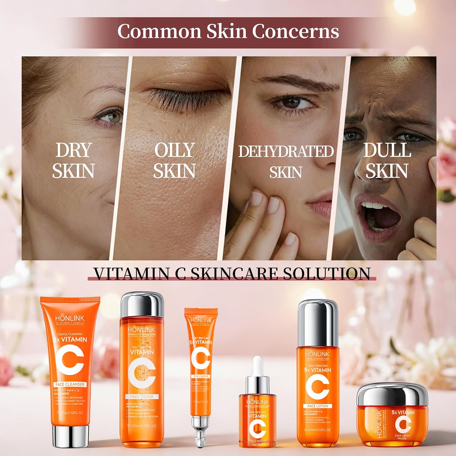Hydrating Vitamin C & Niacinamide Skincare Set