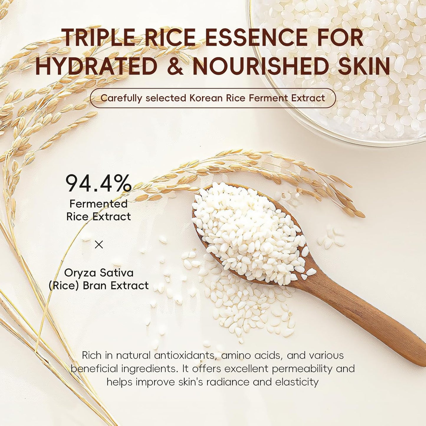 Rice Skincare Set for Glowing Skin – 5-Piece Face Kit