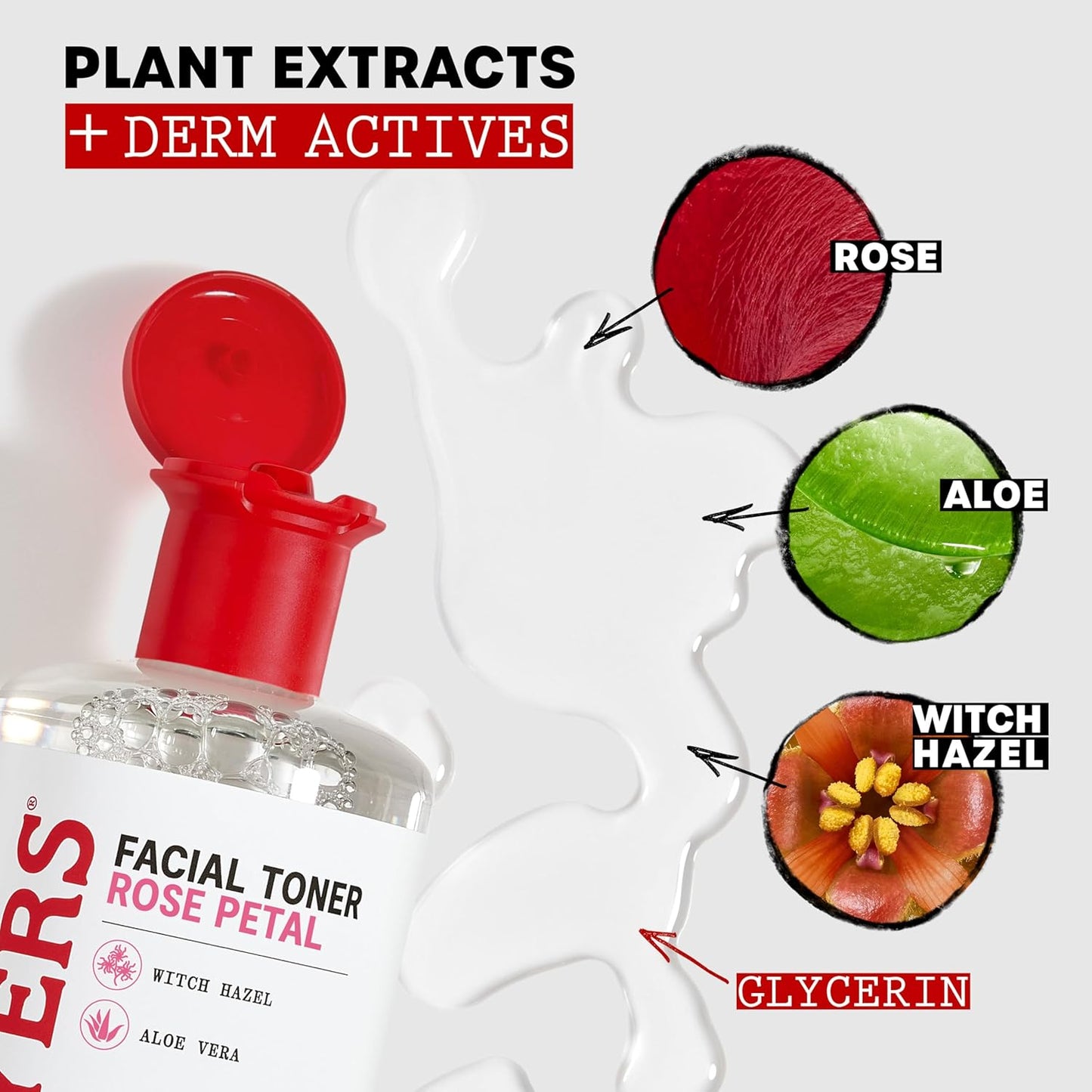Rose Petal Witch Hazel Facial Toner – Alcohol-Free Hydration