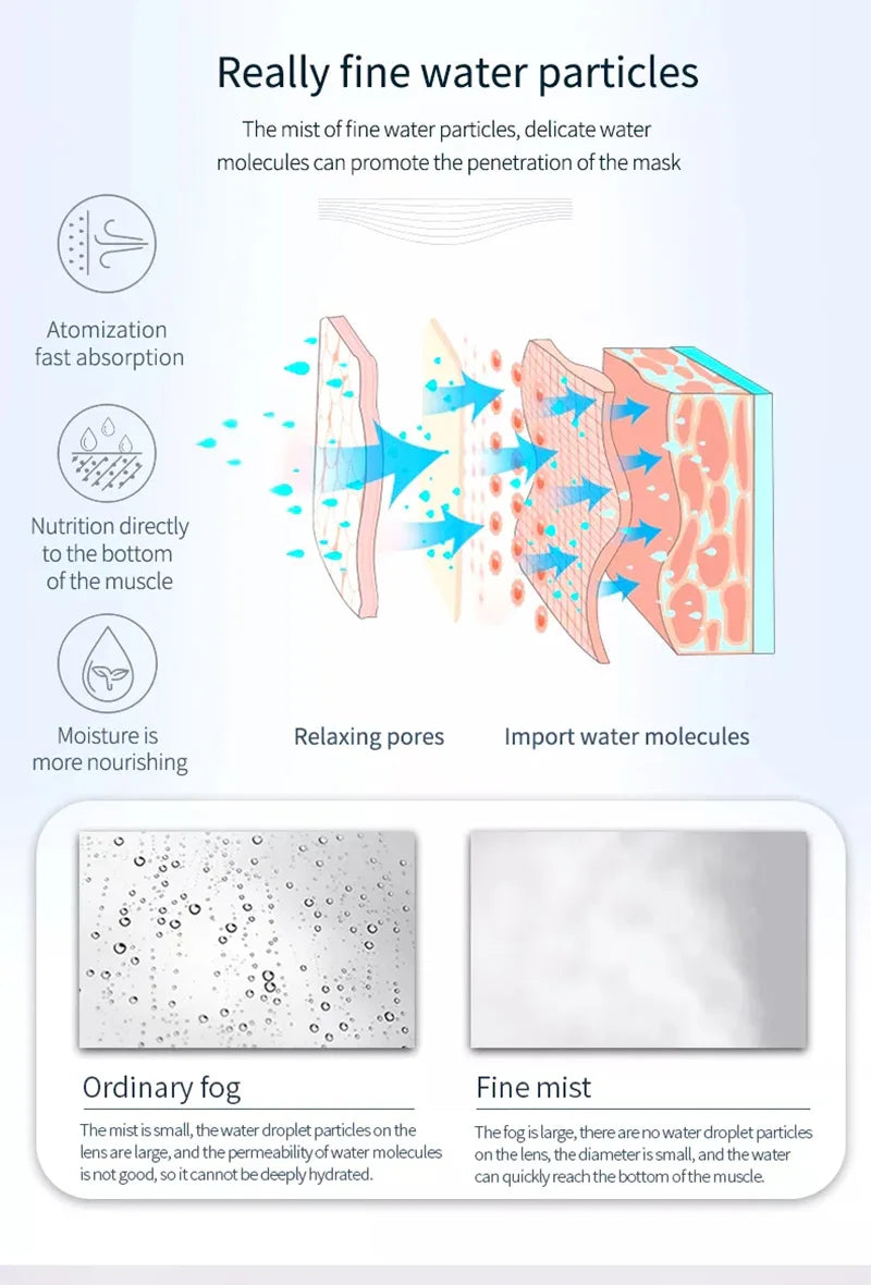 Ozone Facial Steamer Warm Mist Humidifier for Home Spa