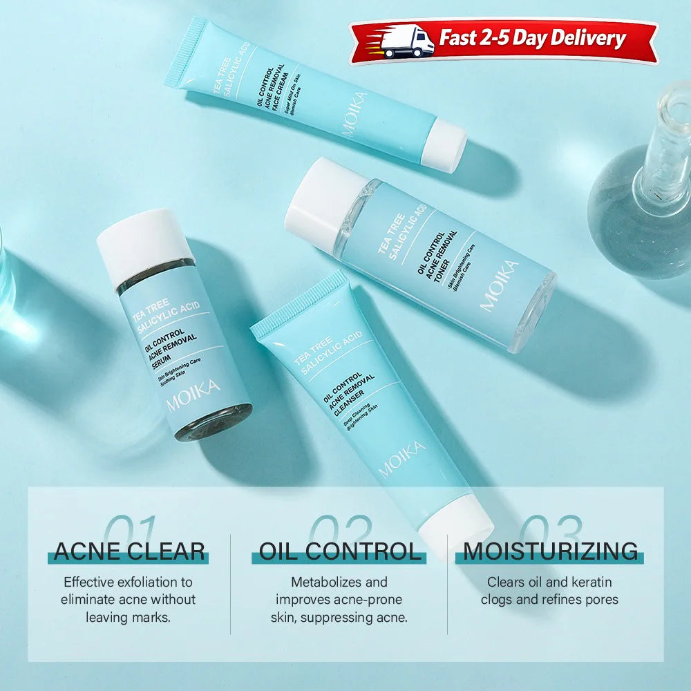 Tea Tree Skincare Set for Women – Oil Control & Acne Care