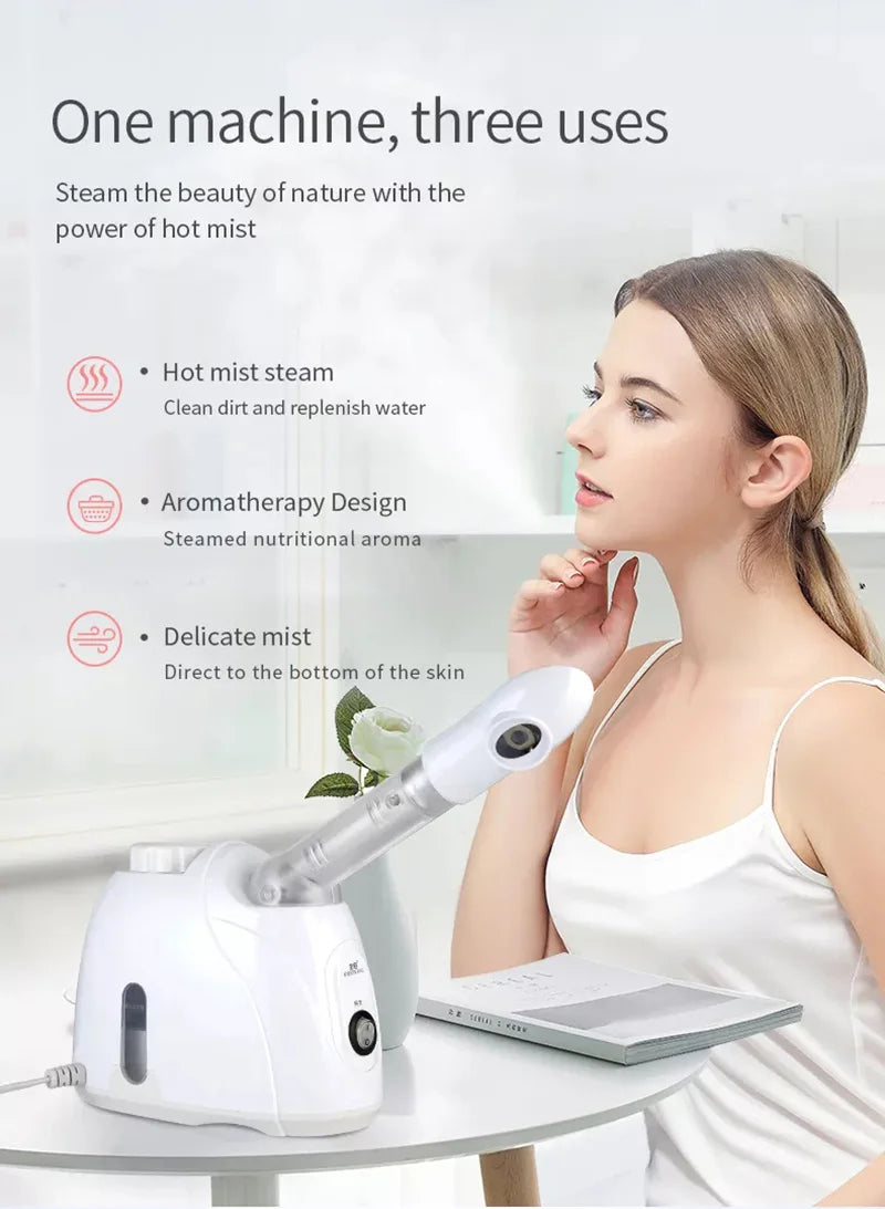 Ozone Facial Steamer Warm Mist Humidifier for Home Spa