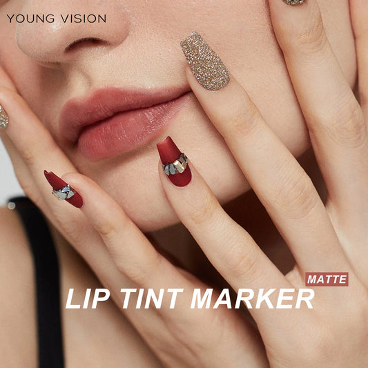 Matte Lip Tint Pen – Long-Lasting Waterproof Stain