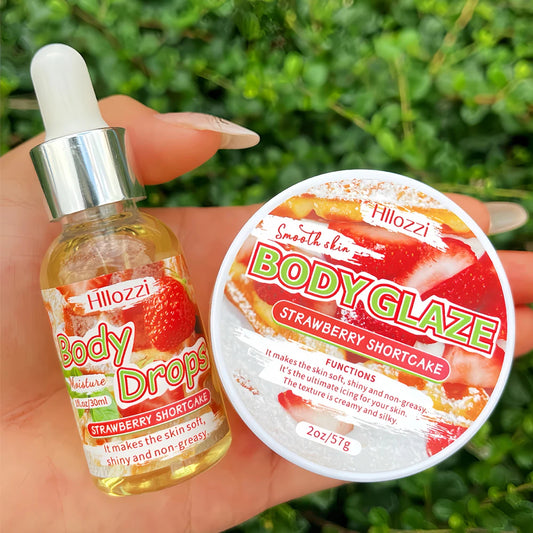 Hydrating Body Glaze & Oil Duo – Non-Greasy Moisture
