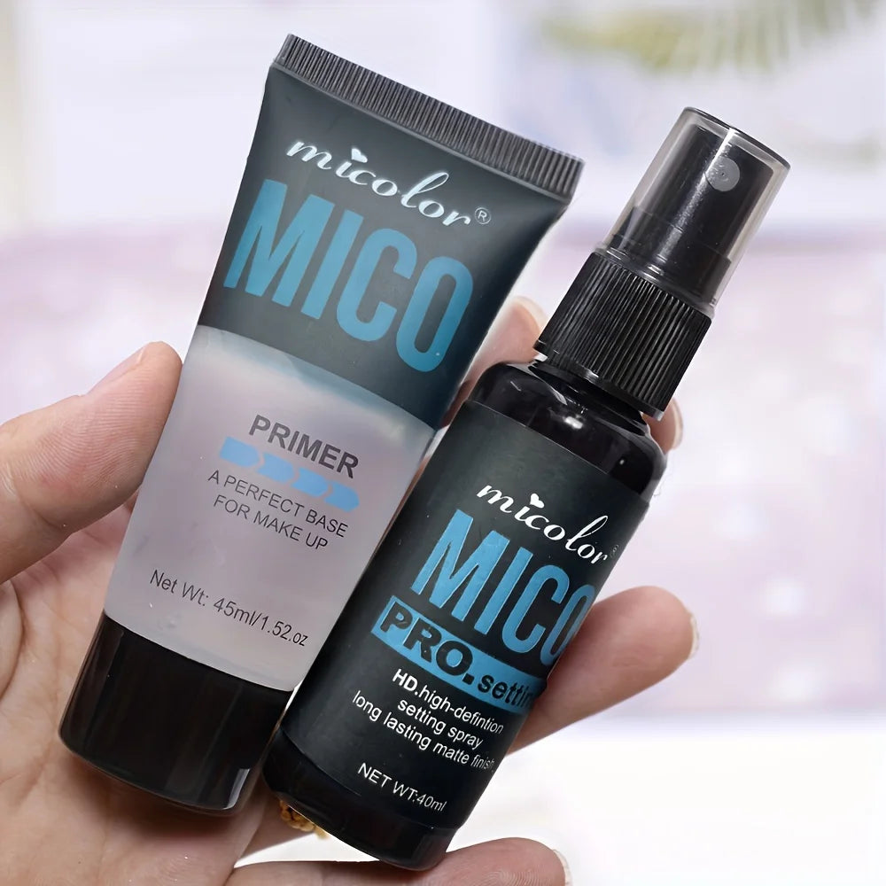 Makeup Primer & Setting Spray Set For Smooth, Lasting Wear